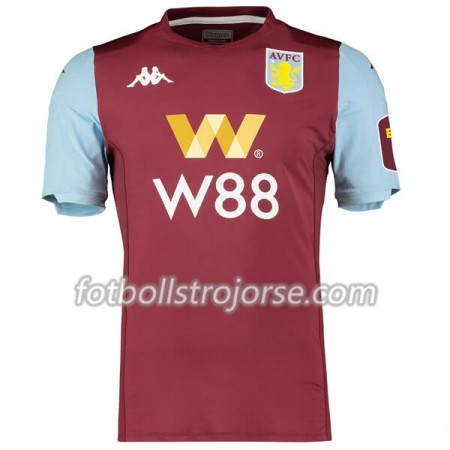 Aston Villa Matchtröjor Hemma Fotbollströja 2019-2020 Aston Villa Matchtröjor Hemma Fotbollströja 2019-2020